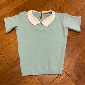 Urban Outfitters Peter Pan Short Sleeve Sweater